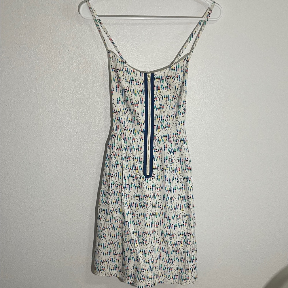 Lilly Pulitzer White and Blue Mini Dress